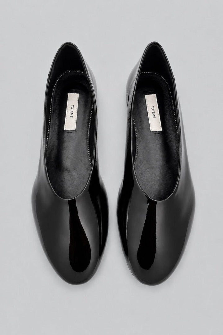 Patent Leather Ballerinas - Black - 6 - Flats