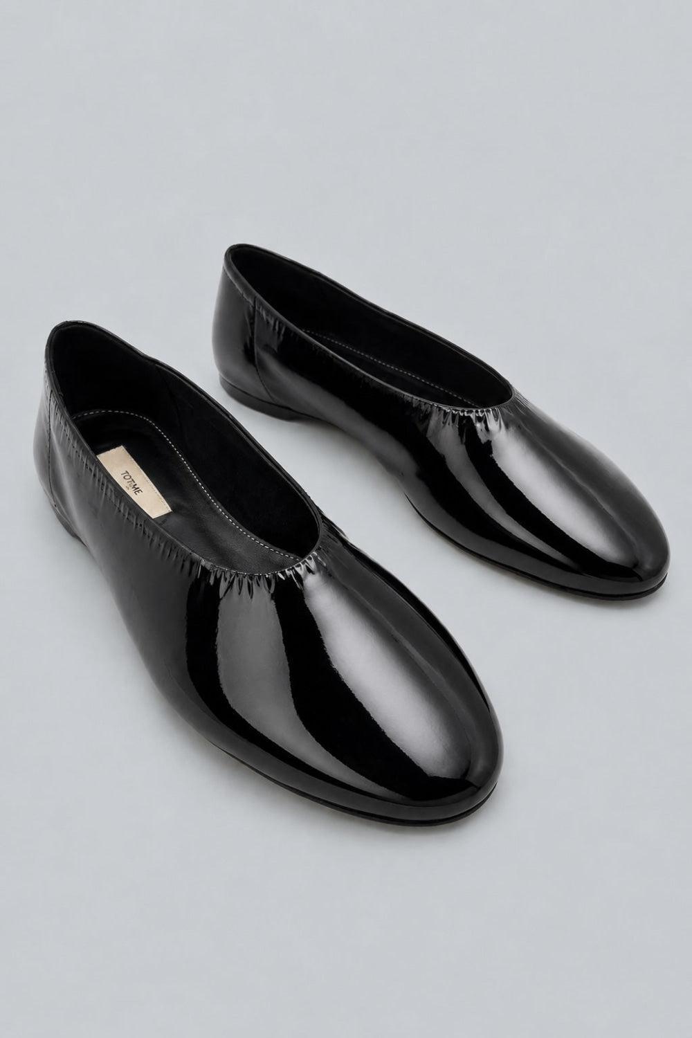 Patent Leather Ballerinas - Black - 6 - Flats
