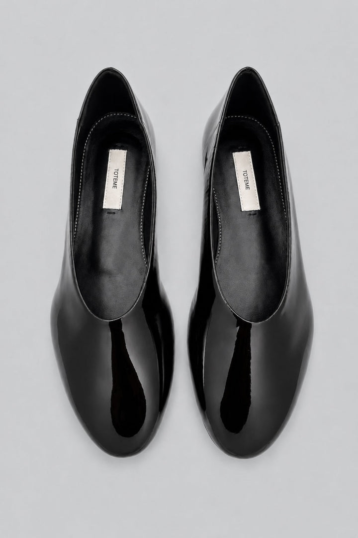 Patent Leather Ballerinas - Black - 6 - Flats