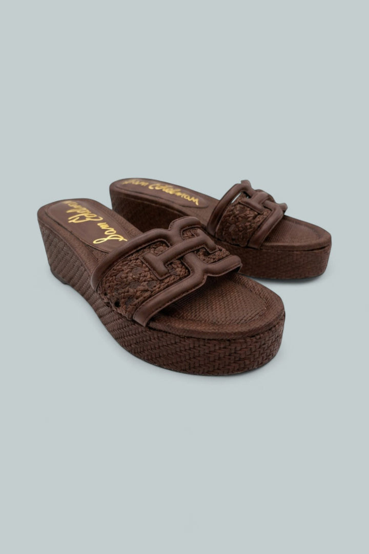 Pauleena Woven Sandals - Terazzo Brown - 8.5 - Sandals