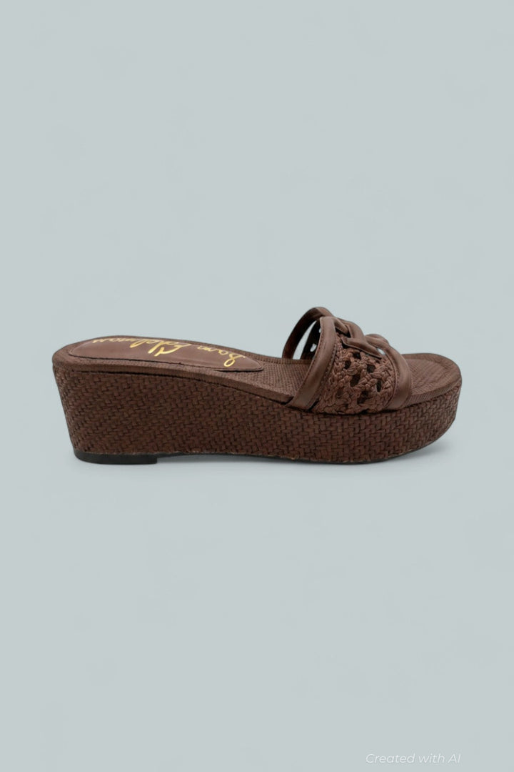 Pauleena Woven Sandals - Terazzo Brown - 8.5 - Sandals