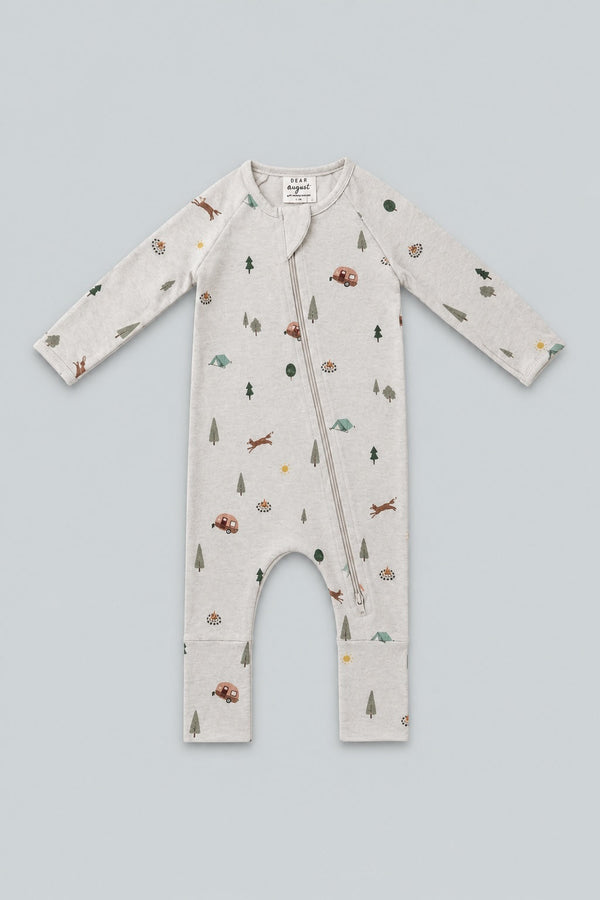 Modal Convertible Footy Pajamas - Camping