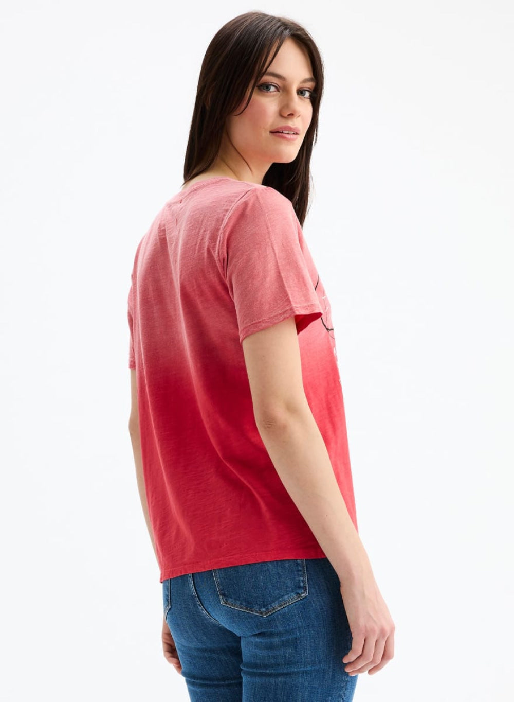 Peaceful Mind Wide T-Shirt - Sunfaded Hibiscus - T-shirt