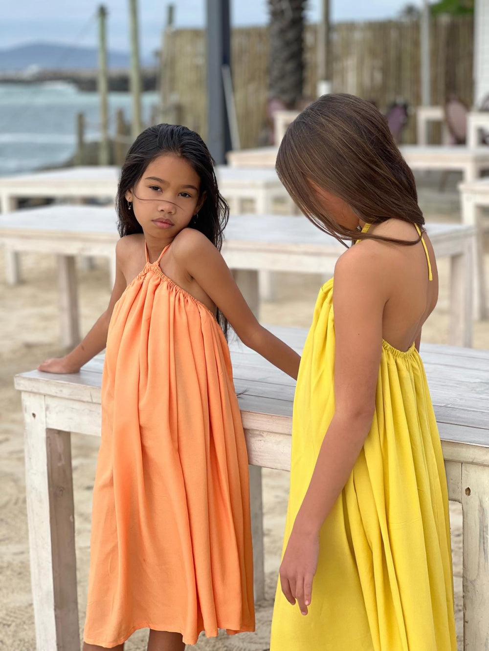 Peach Summer Halter - Peach - Dresses