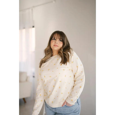 Peachy Keen Organic Cotton Pullover - Crewneck Sweatshirt
