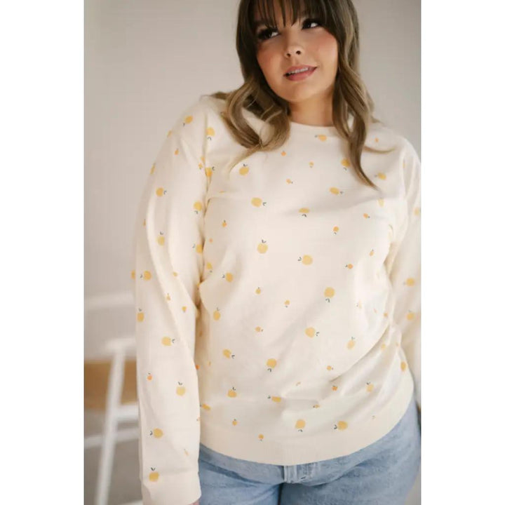 Peachy Keen Organic Cotton Pullover - Crewneck Sweatshirt