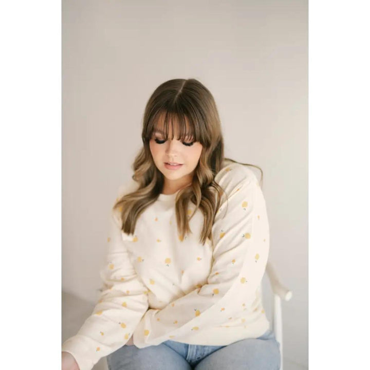 Peachy Keen Organic Cotton Pullover - Crewneck Sweatshirt