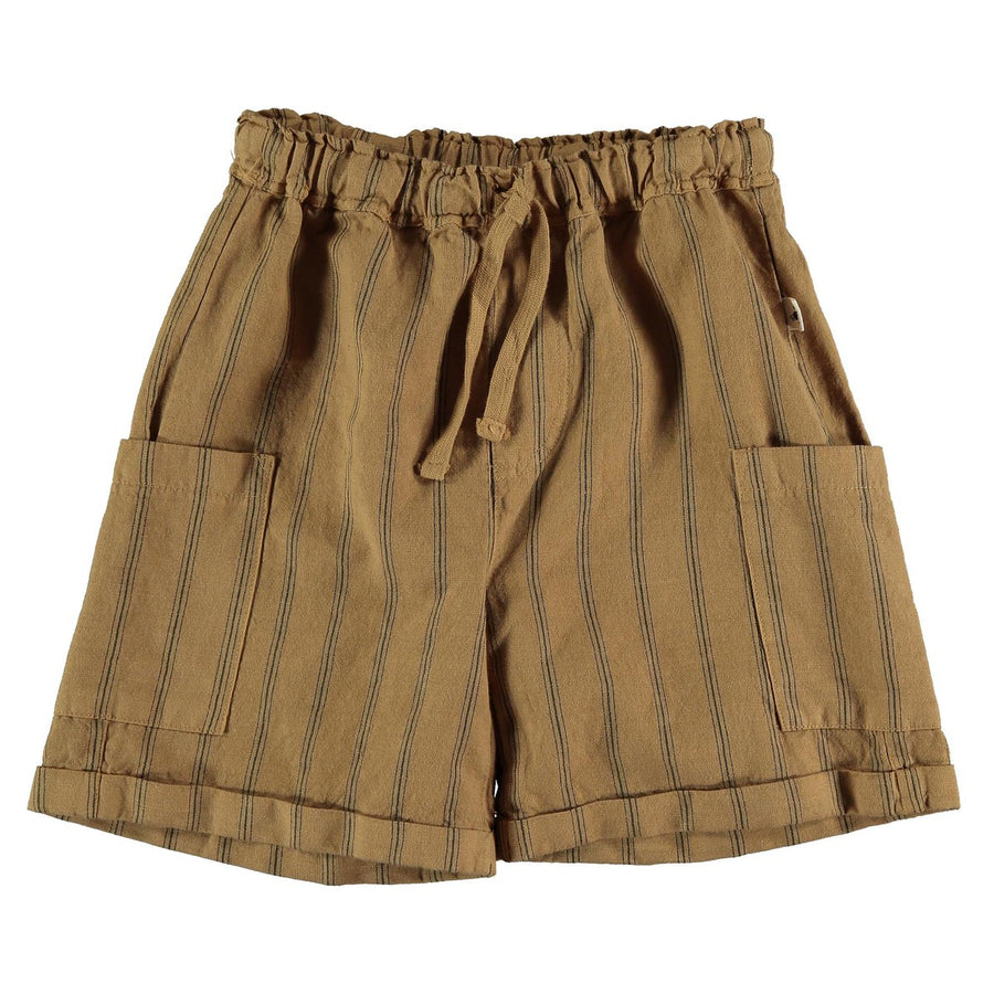 Linen & Cotton Bermuda Shorts - Peanut Shorts My Little Cozmo 