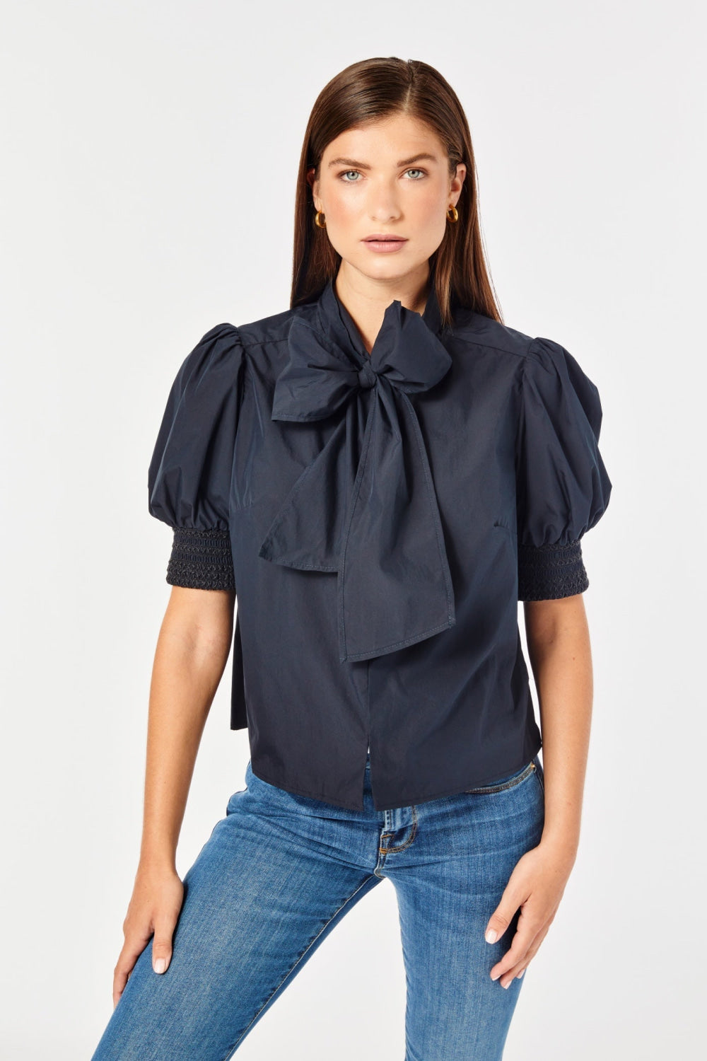 Peggy - Navy - Blouse