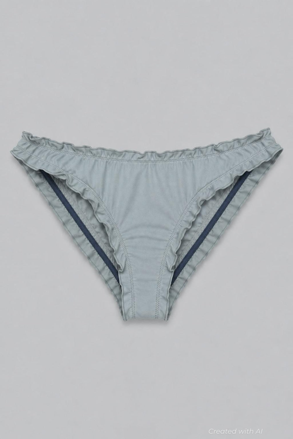 Peony Ruffle Low Rise Bikini Bottoms - Olive - Bikini Bottom