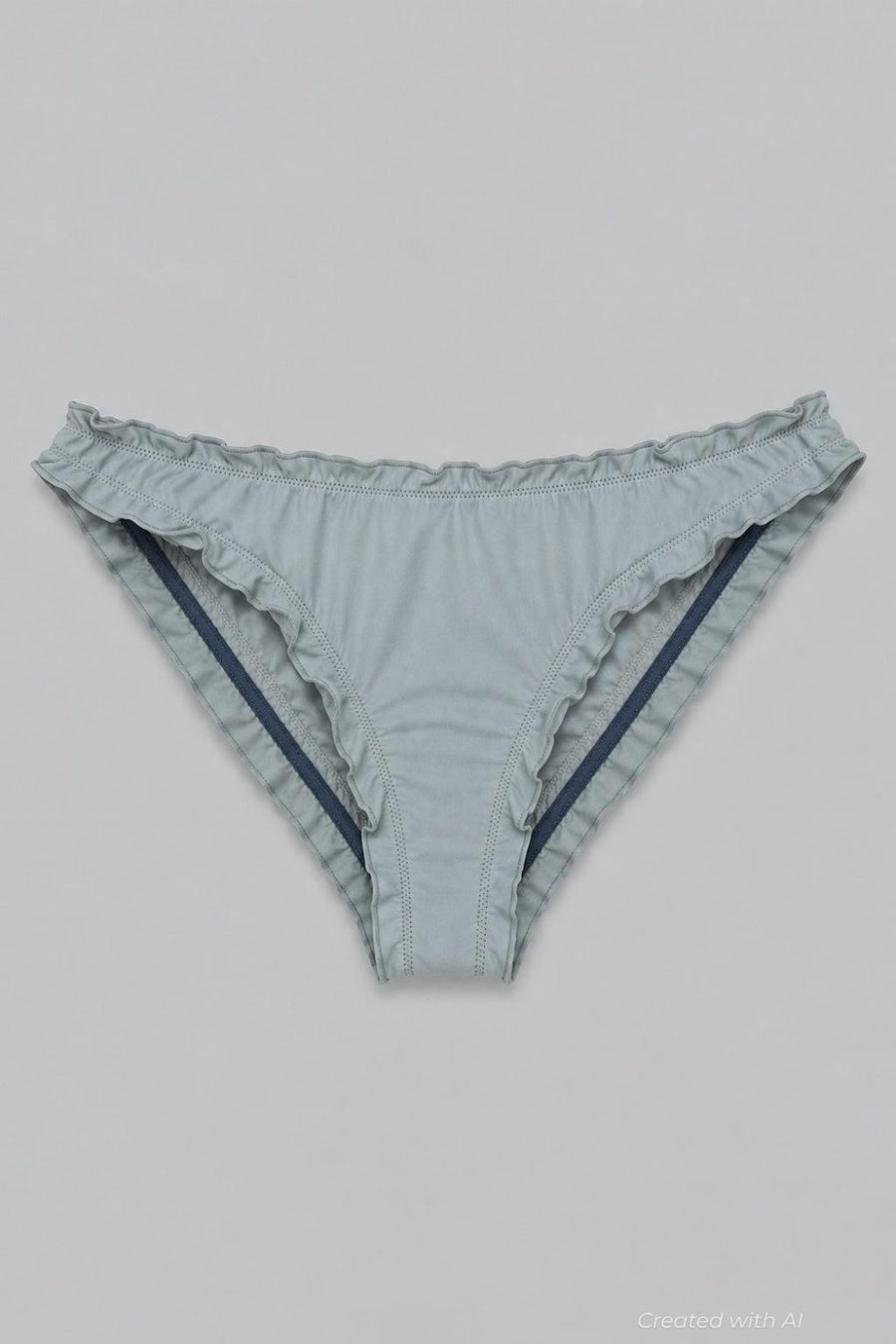 Peony Ruffle Low Rise Bikini Bottoms - Olive - Bikini Bottom