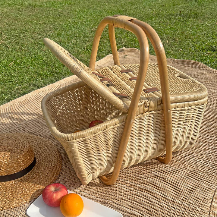 Aurelie Rattan Picnic Basket