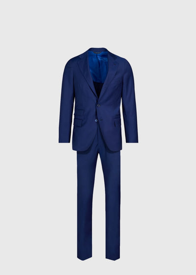 Phineas Cole, All Year Wool Suit - Royal Blue - 42 (Tall) - Suit