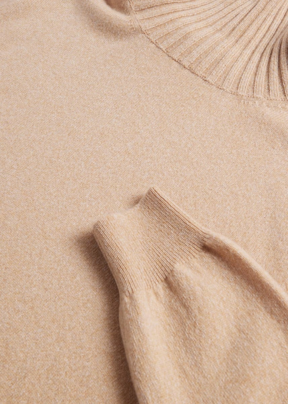 Phineas Cole Cashmere Turtleneck - Wheat - XXL (46) - Turtleneck