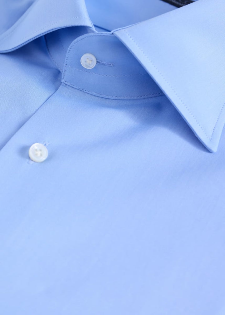 Phineas Cole Cotton Dress Shirt - Blue - Dress Shirt