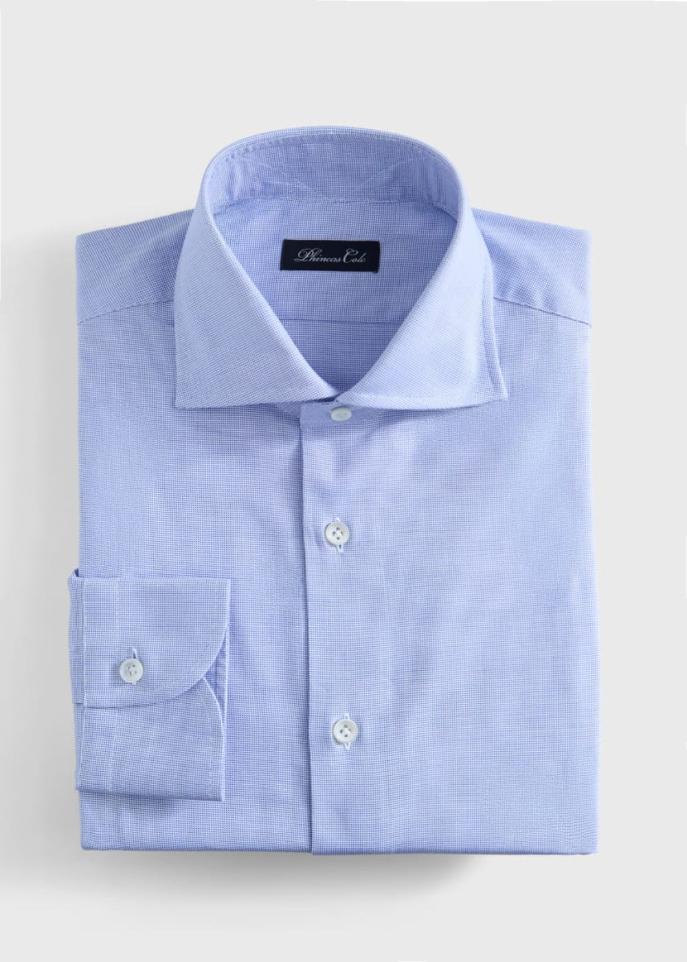 Phineas Cole Cotton Oxford Dress Shirt - Blue - Dress Shirt