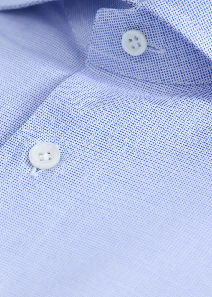 Phineas Cole Cotton Oxford Dress Shirt - Blue - Dress Shirt