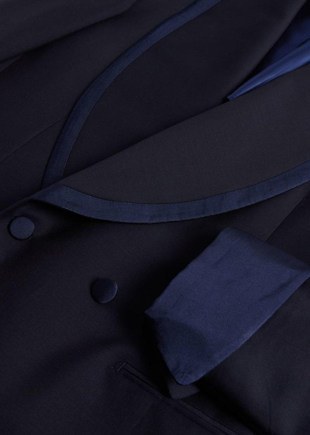 Phineas Cole Double Breasted Shawl Lapel Tuxedo - Navy - 40 - Tuxedo