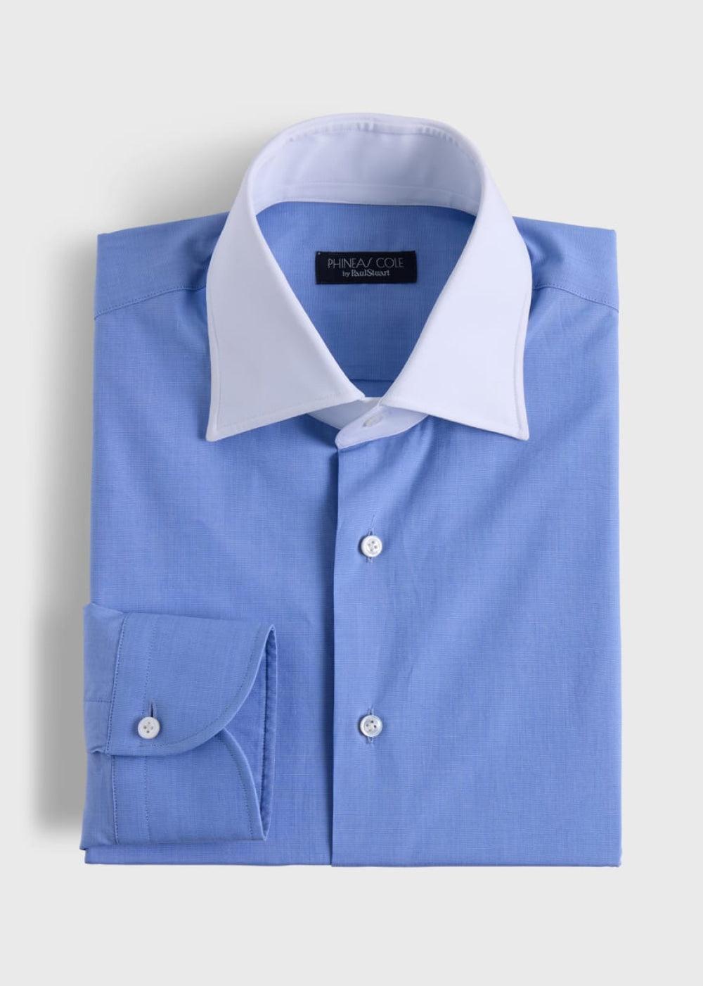 Phineas Cole Dress Shirt - Blue/White - Dress Shirt
