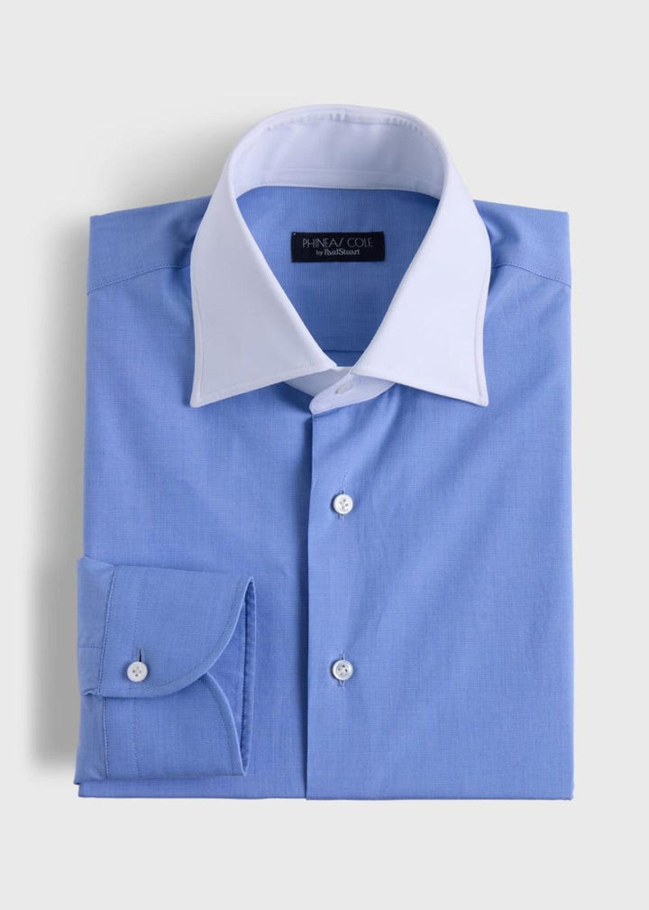 Phineas Cole Dress Shirt - Blue/White - Dress Shirt