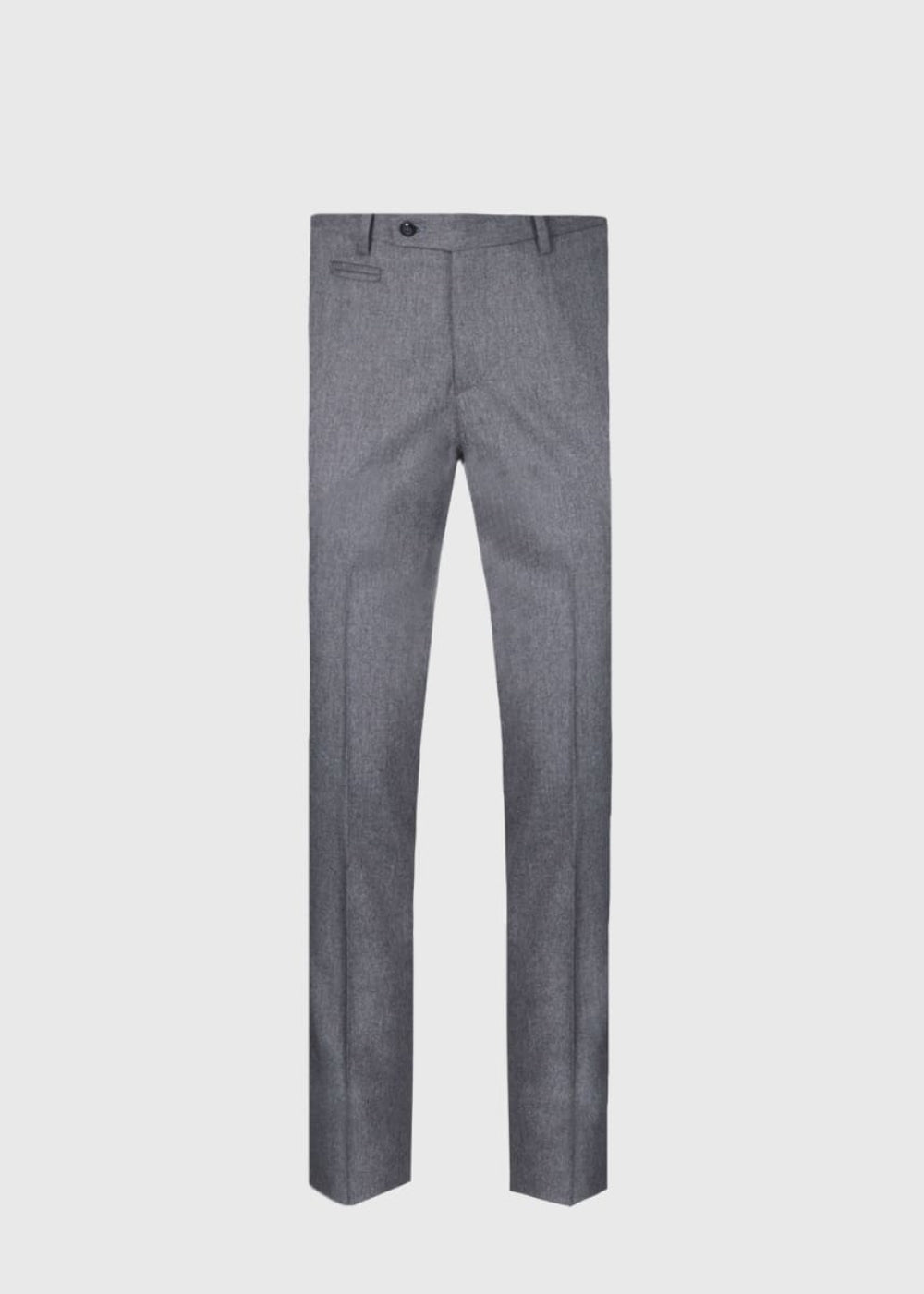 Phineas Cole Flannel Dress Trouser - Light Grey - Trouser