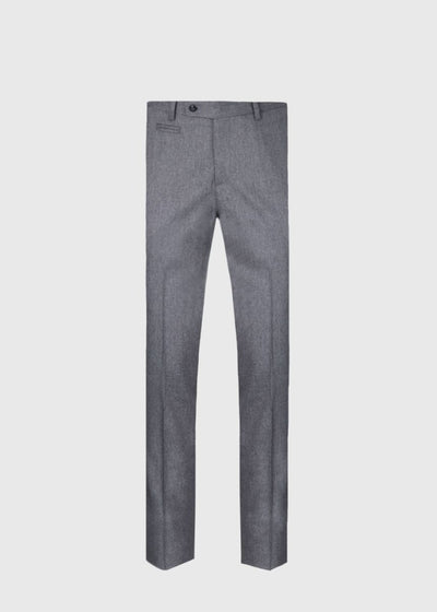 Phineas Cole Flannel Dress Trouser - Light Grey - Trouser