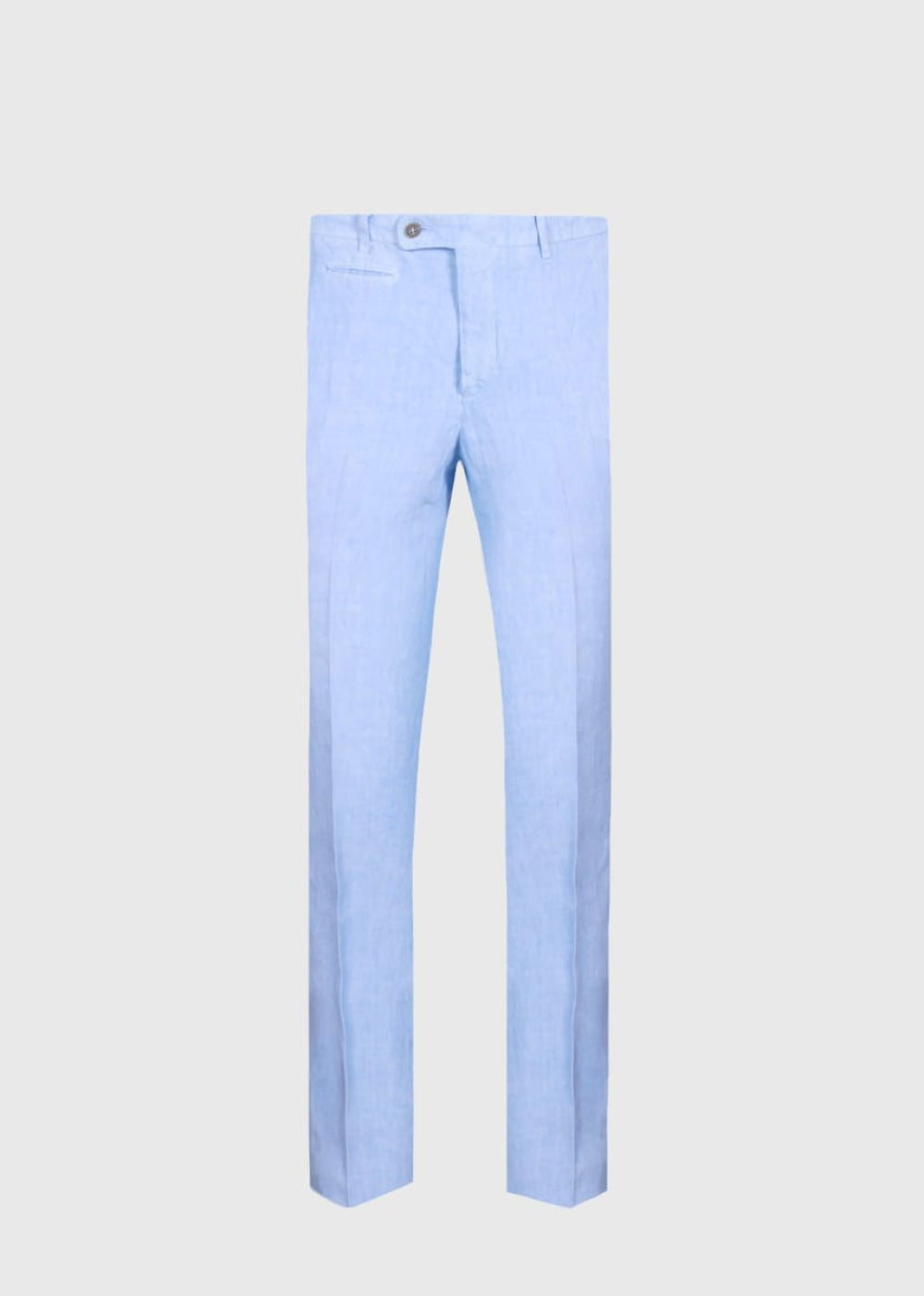 Phineas Cole – Garment Dyed Linen Trouser - Light Blue - 32 - Trouser