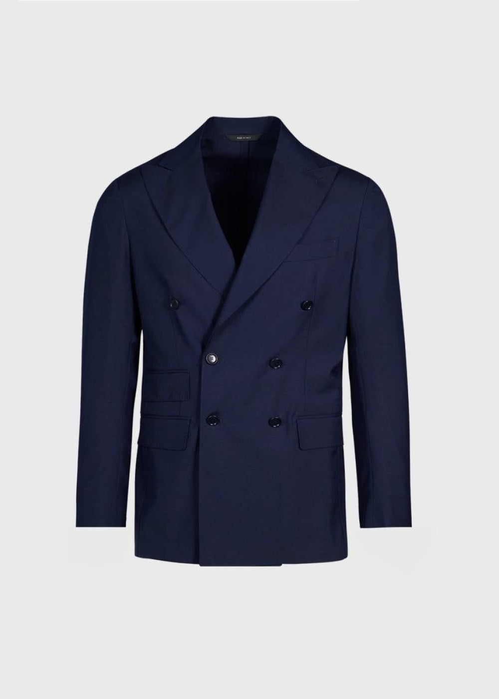 Phineas Cole Lightweight Wool Double Breasted Suit - Navy - 40 (Tall) - Suit