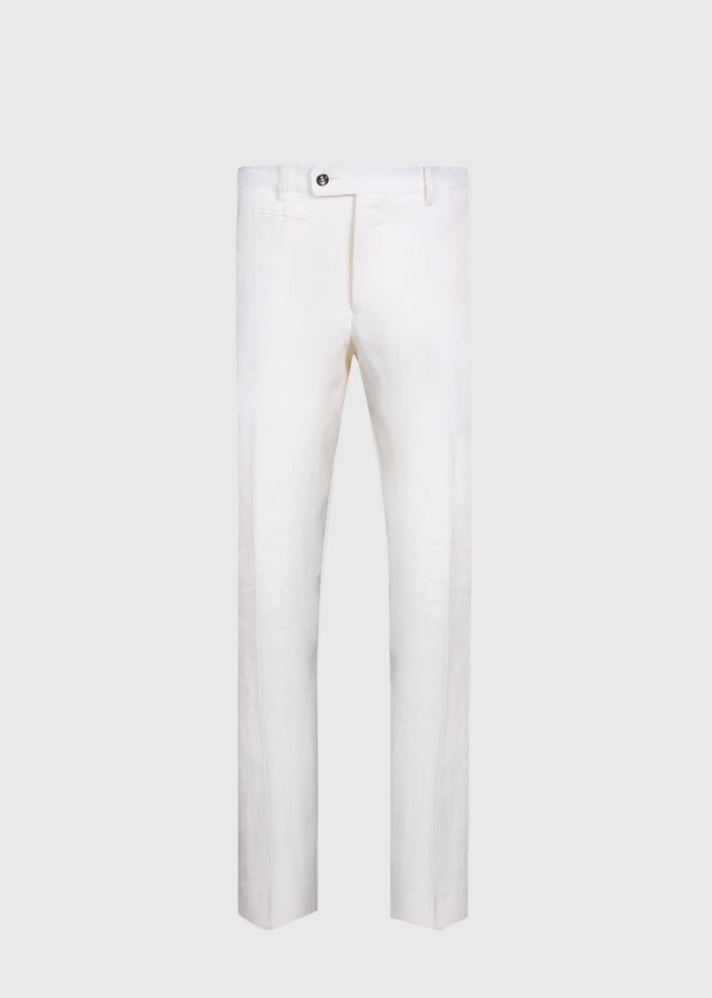 Phineas Cole Linen Dress Trouser - White - Trouser