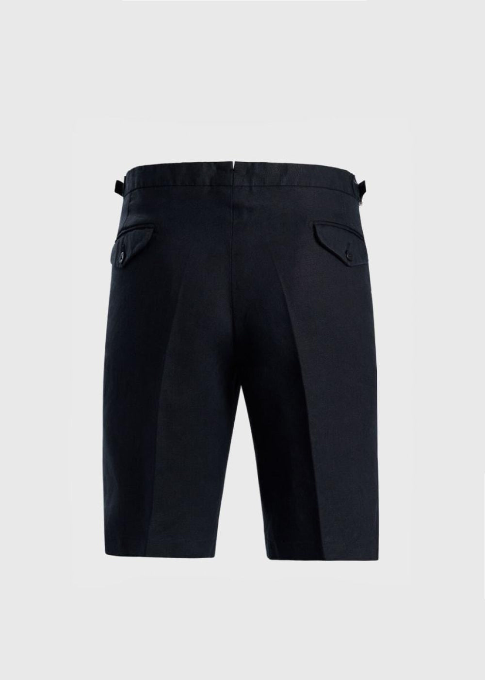 Phineas Cole Linen Walk Short - Black - Bermuda Short