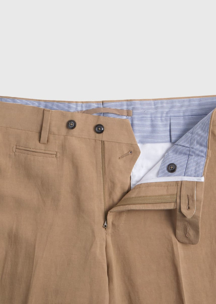 Phineas Cole Plain Front Dress Pant - Khaki - 38 - Pants