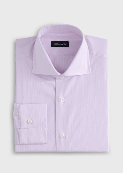 Phineas Cole Stripe Dress Shirt - Pink/White - Dress Shirt