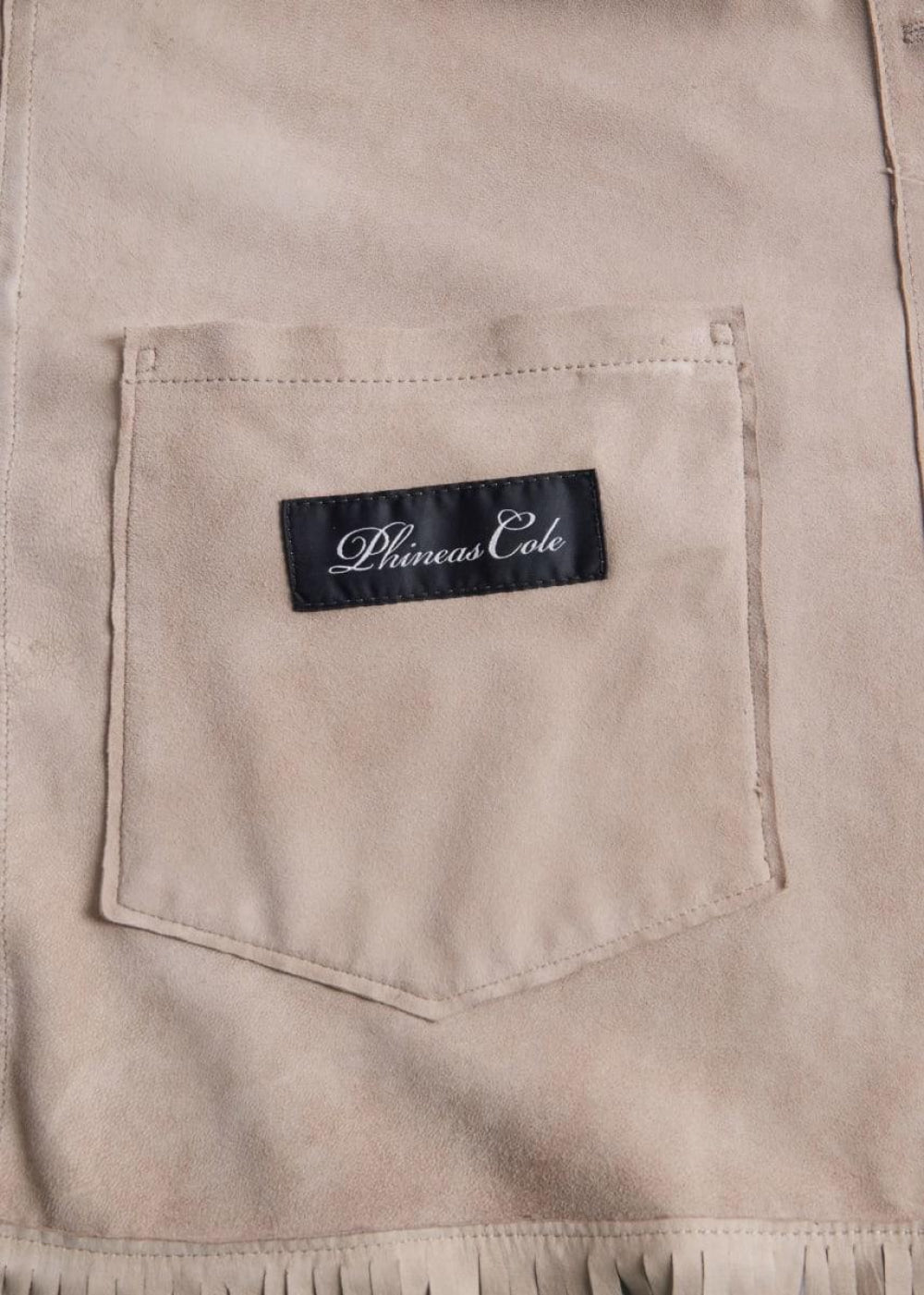Phineas Cole Suede Fringed Jacket - Tan - Jacket