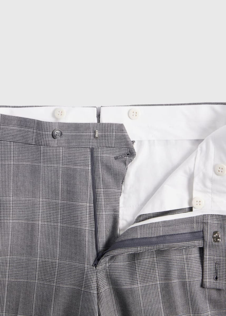 Phineas Cole Super 120s Wool Plaid Suit - Grey - 42 (Long) - Suit