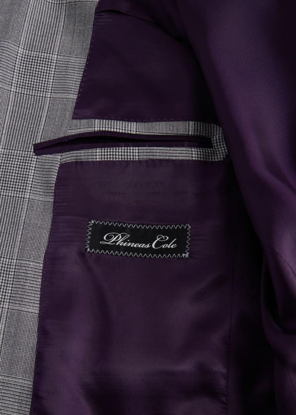 Phineas Cole Super 120s Wool Plaid Suit - Grey - 42 (Long) - Suit