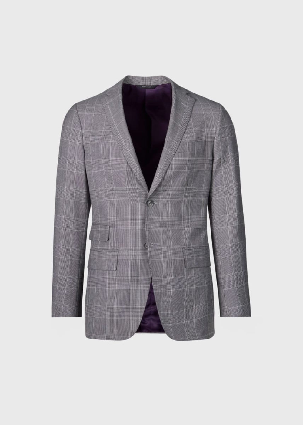 Phineas Cole Super 120s Wool Plaid Suit - Grey - 42 (Long) - Suit