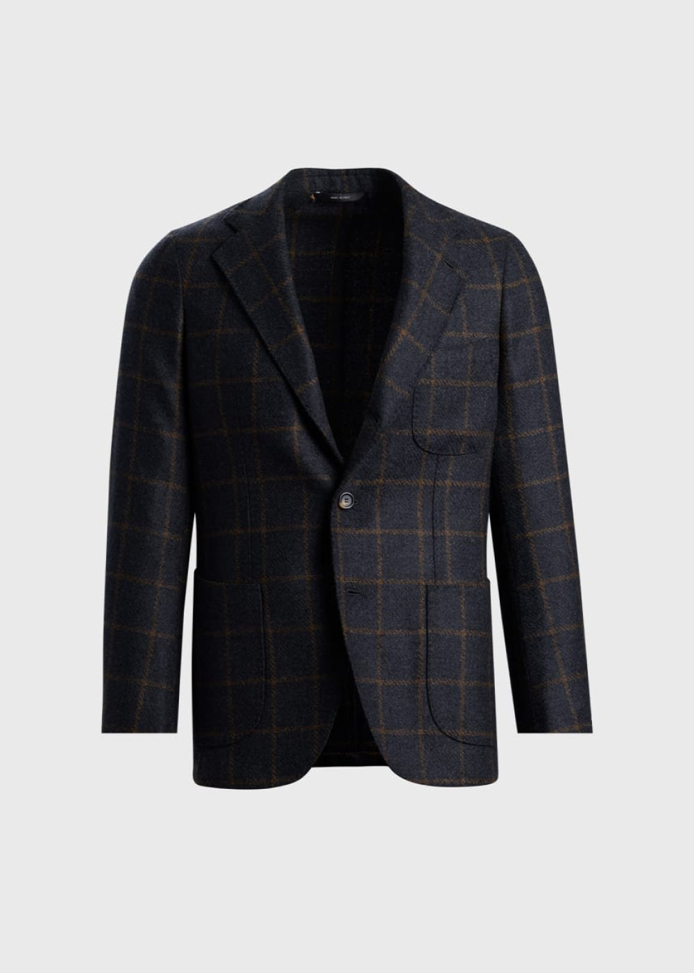 Phineas Cole Tweed Windowpane Jacket - Grey - 44 - Blazer