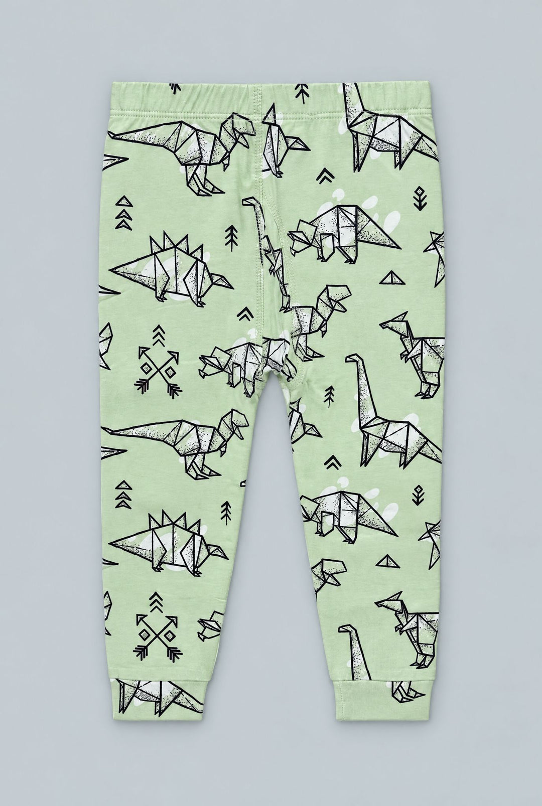 Big Kid Pajama S/S - Origami Dino