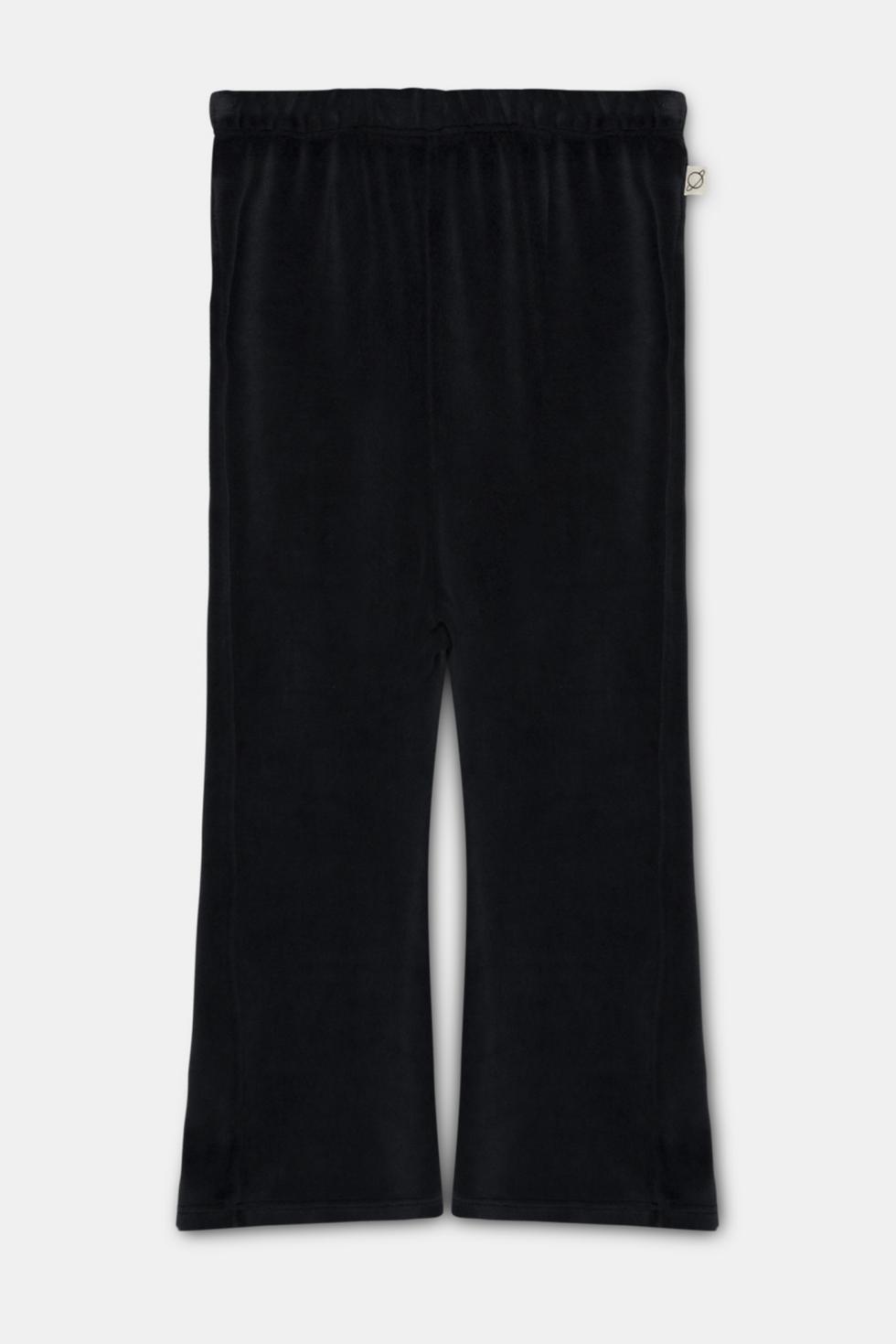 Velour flared pants - Dark grey