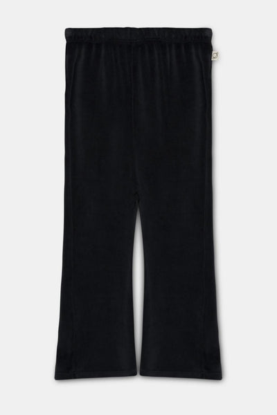 Velour flared pants - Dark grey