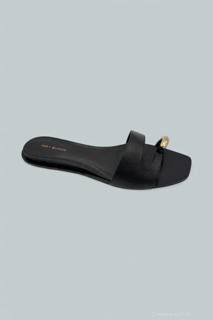 Pierced Slide Sandals - Perfect Black - 8.5 - Sandals