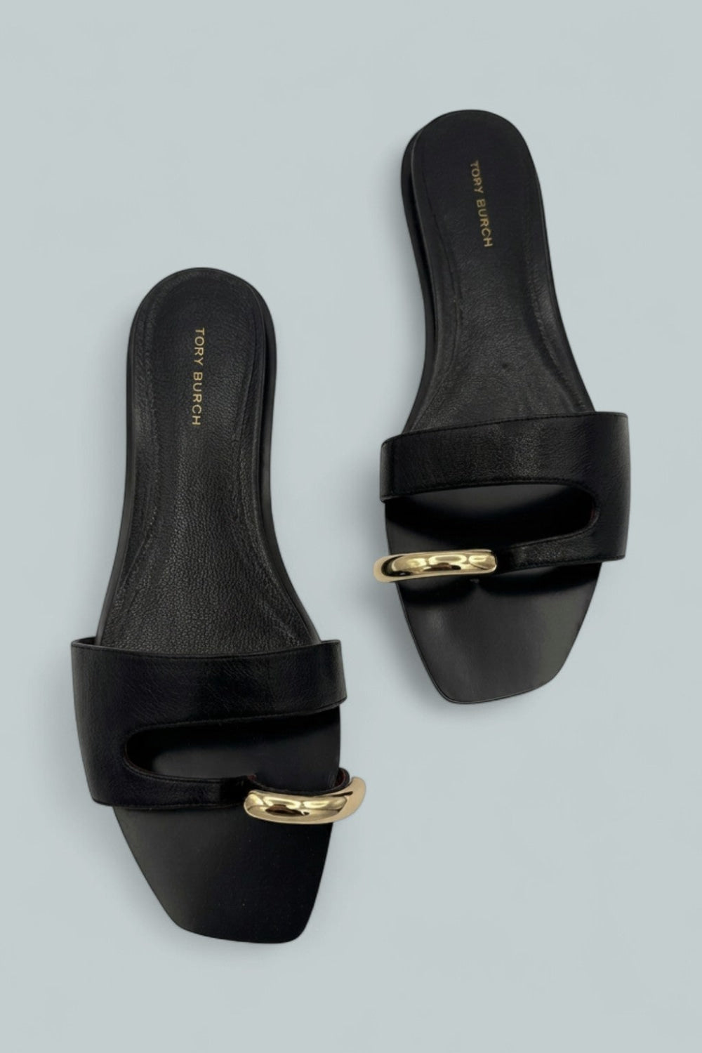 Pierced Slide Sandals - Perfect Black - 8.5 - Sandals