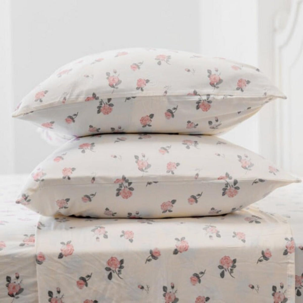 Pillow Case - Roses White - OS - Pillow Case