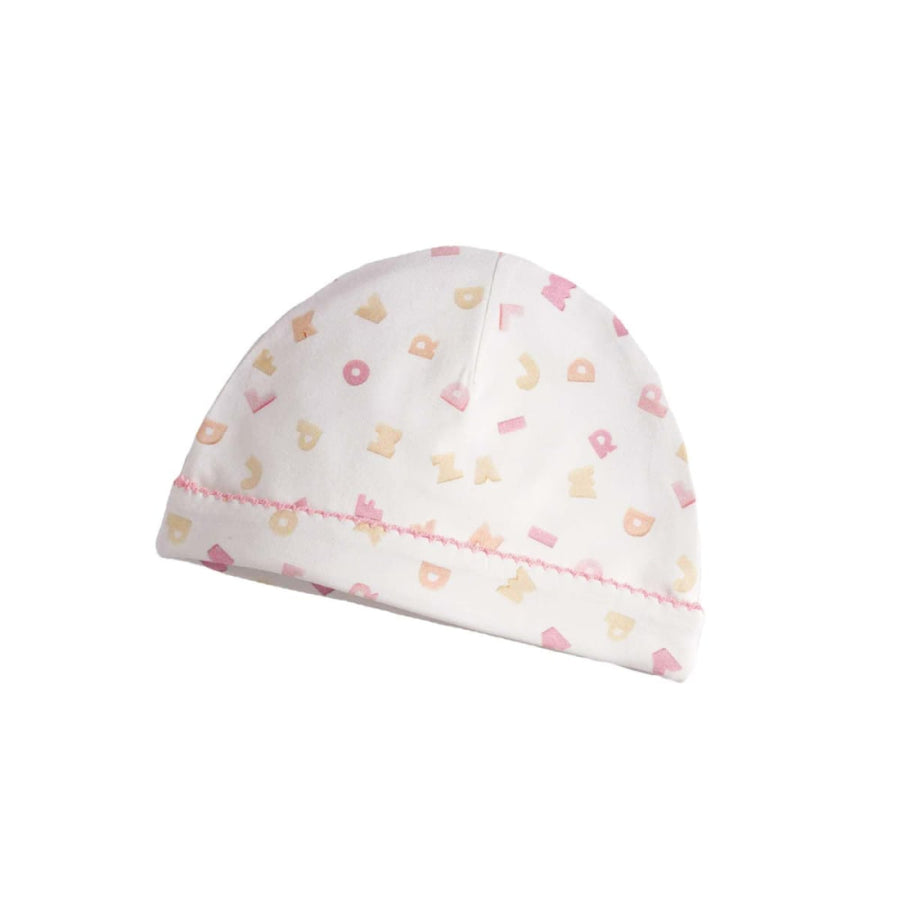 Pink Letter Hat - 0-6m - Hat