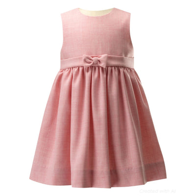 Pink Tweed Pinafore - Dresses