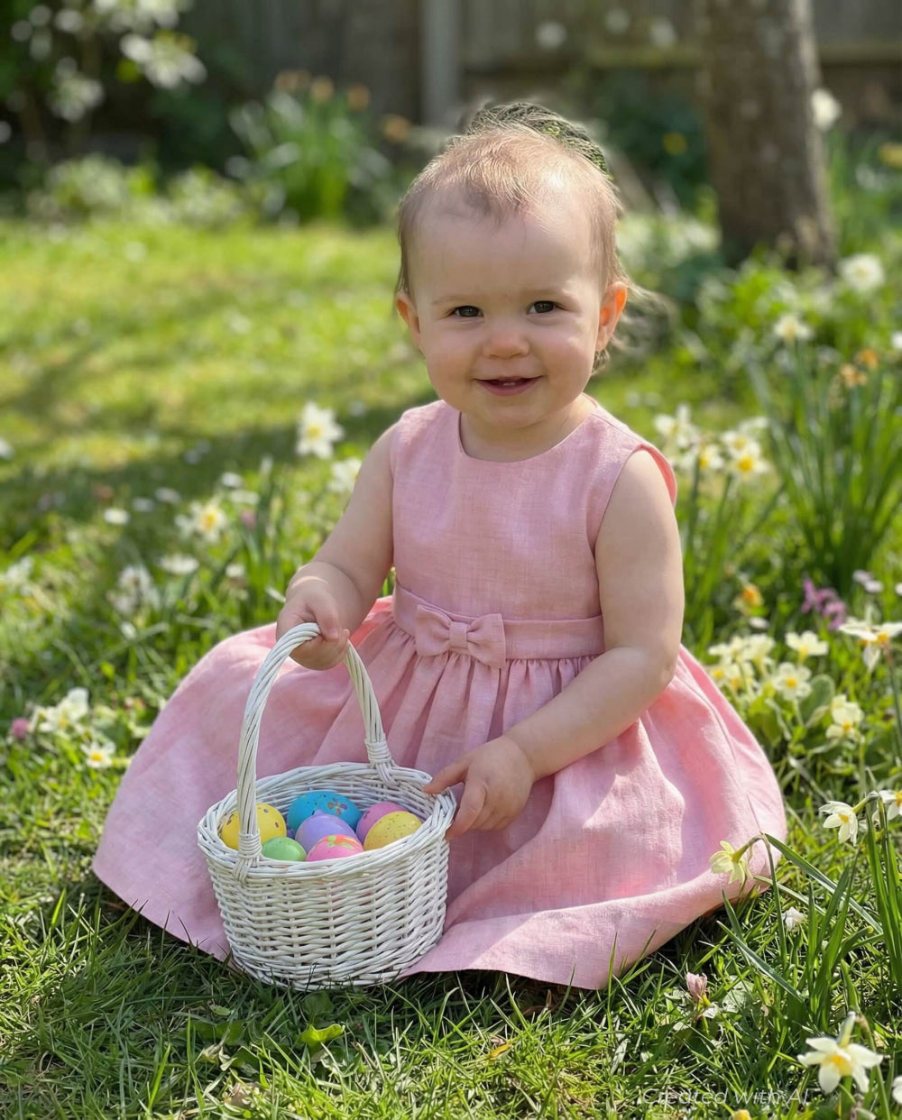 Pink Tweed Pinafore - Dresses