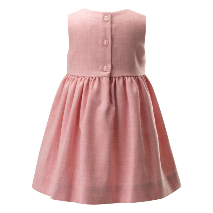 Pink Tweed Pinafore - Dresses
