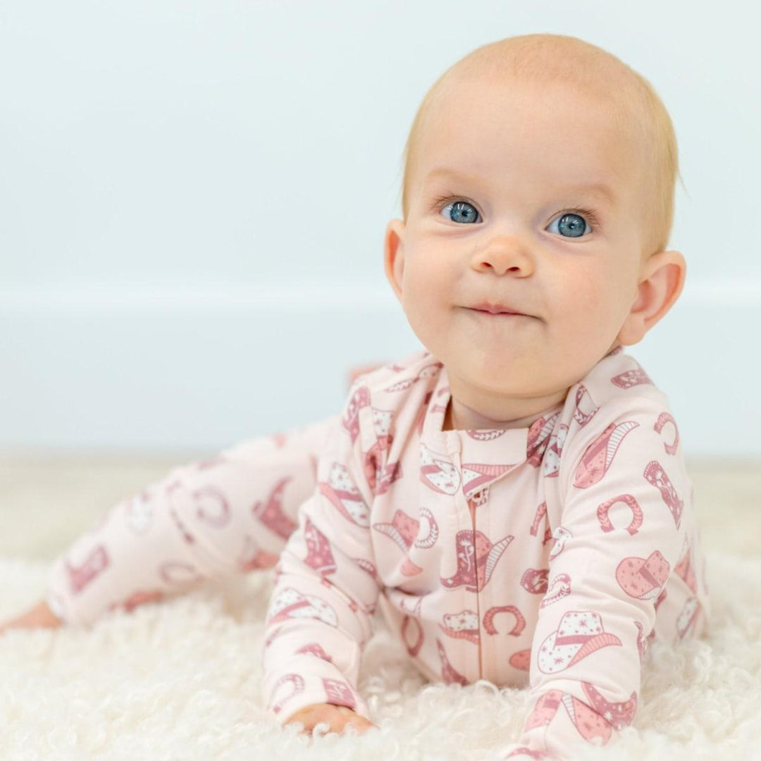 Pink Western Boots Convertible Romper - Gwen - Romper