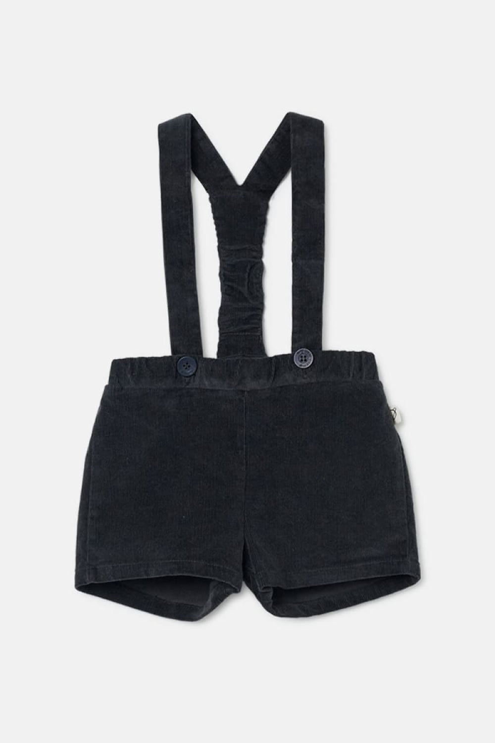 Pinwale Corduroy Baby Overalls - Dark Grey - 6M - Overalls