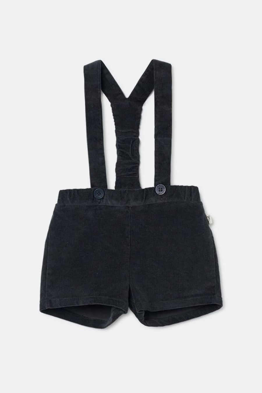 Pinwale Corduroy Baby Overalls - Dark Grey - 6M - Overalls